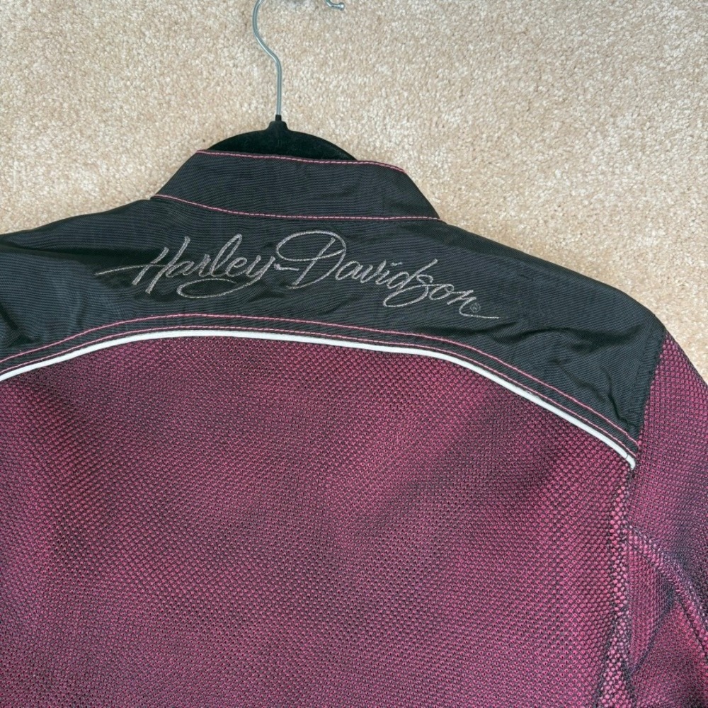 Harley Davidson Womens‎ Riding Jacket Size Small Pink Motorcycle Biker - Picture 6 of 11